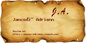 Jancsó Adrienn névjegykártya