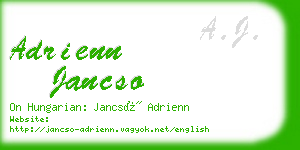 adrienn jancso business card